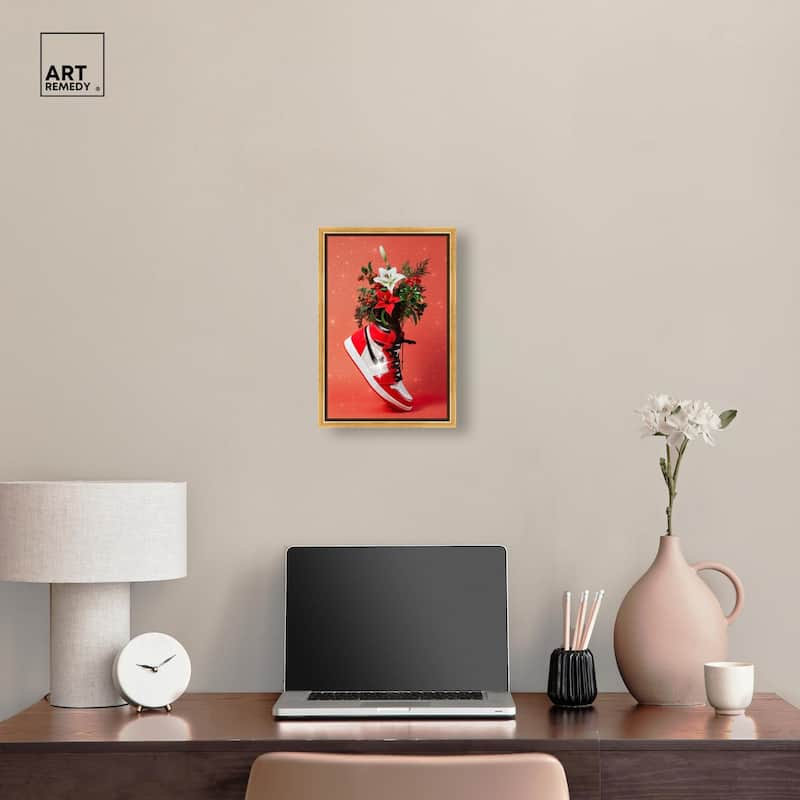 Holiday Sneaker Canvas by Art Remedy
