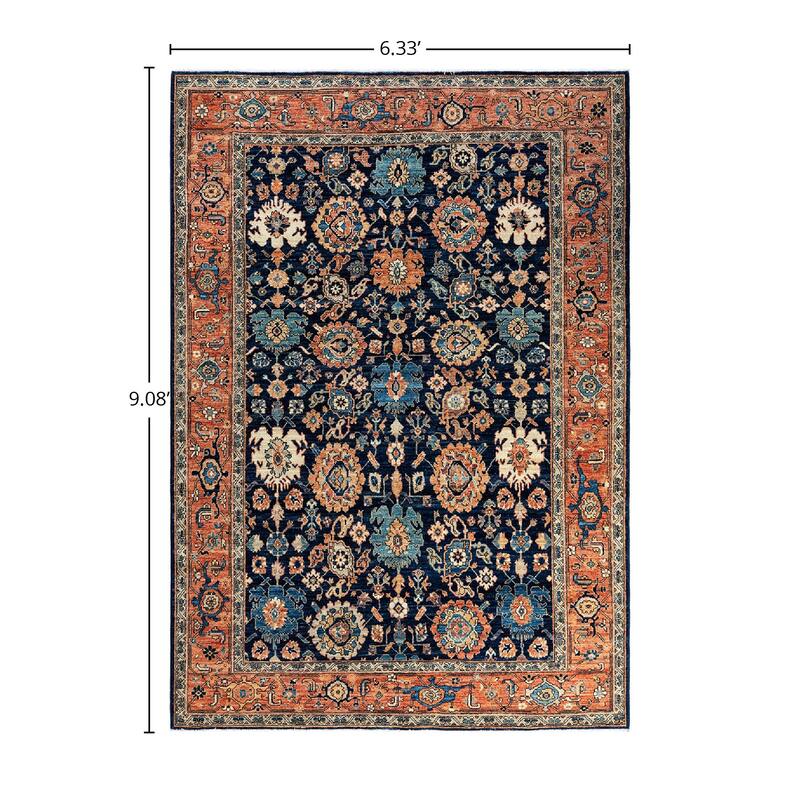 Serapi, One-of-a-Kind Hand-Knotted Area Rug - 6' 4" x 9' 1"