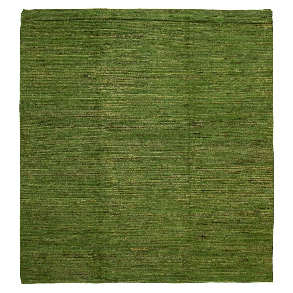 ECARPETGALLERY Hand-knotted Finest Peshawar Ziegler Lime Wool Rug - 10'6 x 12'6
