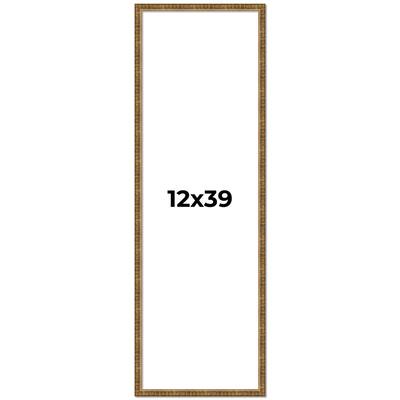12x39 Frame Gold Kingsley Distressed Solid Wood Picture Frame Width