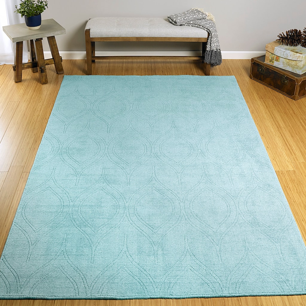 Hand-Loomed Polyester Moravec Rug