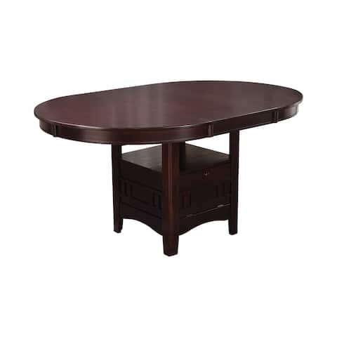 Hester Espresso Storage Dining Table with Leaf Extension