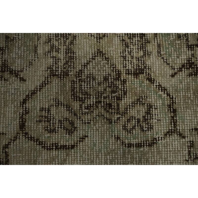 Hand Knotted Oriental 100% Wool Carpet Transitional Floral Beige & Ivories Anatolian Area Rug - 9' 2'' X 5' 9''