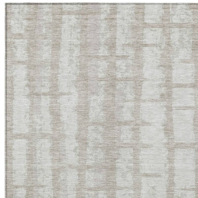 HomeRoots Striped Transitional Rectangle Outdoor Rug
