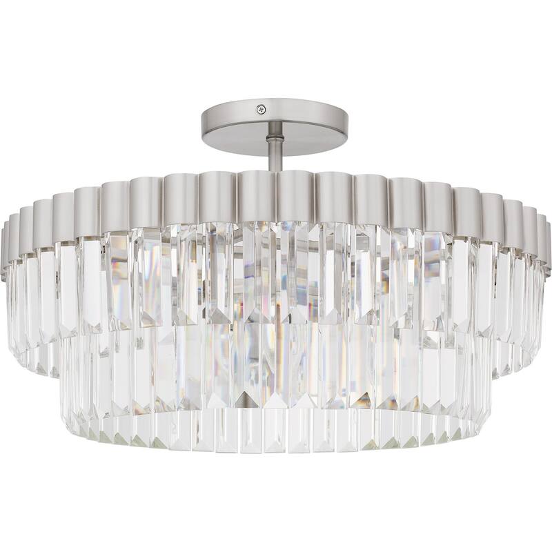 Quoizel Semi-Flush Mount Four Light Semi Flush Mount - Brushed Nickel