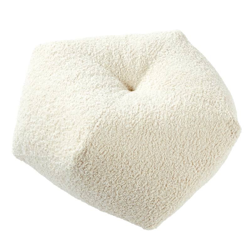 Sorra Home Indoor Soft-Textured Geo-Shaped Pillow