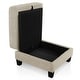 preview thumbnail 14 of 20, DH BASIC Modern Chenille Square Storage Ottoman by Denhour