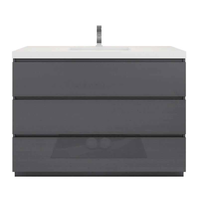 Aron 48'' Freestanding Vanity with Reinforced Acrylic Sink