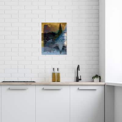 Wynwood Studio Canvas World and Countries Phunket Blue and Ochre Modern & Contemporary Wall Art Canvas Print