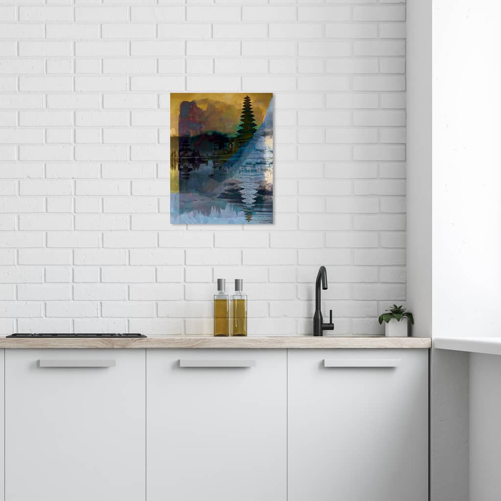 Wynwood Studio Canvas World and Countries Phunket Blue and Ochre Modern & Contemporary Wall Art Canvas Print