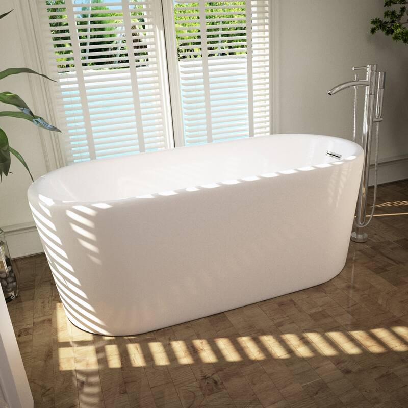 Wyndham Collection Taron Floor Mounted Tub Filler with Built-In