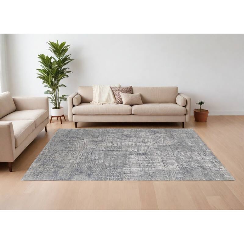 HomeRoots Abstract Casual Rectangle Area Rug - 120.00 in. x 96.00 in. x 0.39 in. - 120.00 in. x 96.00 in.  x 0.39 in.