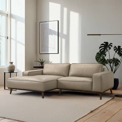 Dayton Genuine Leather Sectional with Chaise