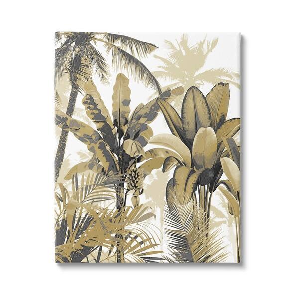 Left Less Varied Stupell Tropical Varied Layered Palms Canvas Wall Art by Kristen Drew ...