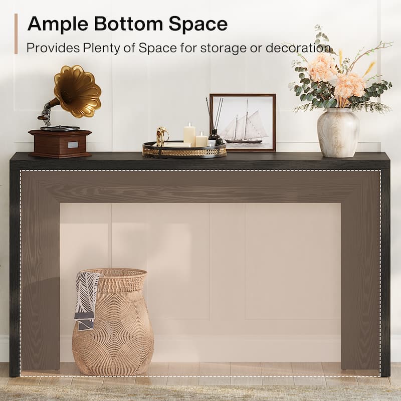 55.1-Inch Wood Long Console Table Sofa Table for Entryway Living Room
