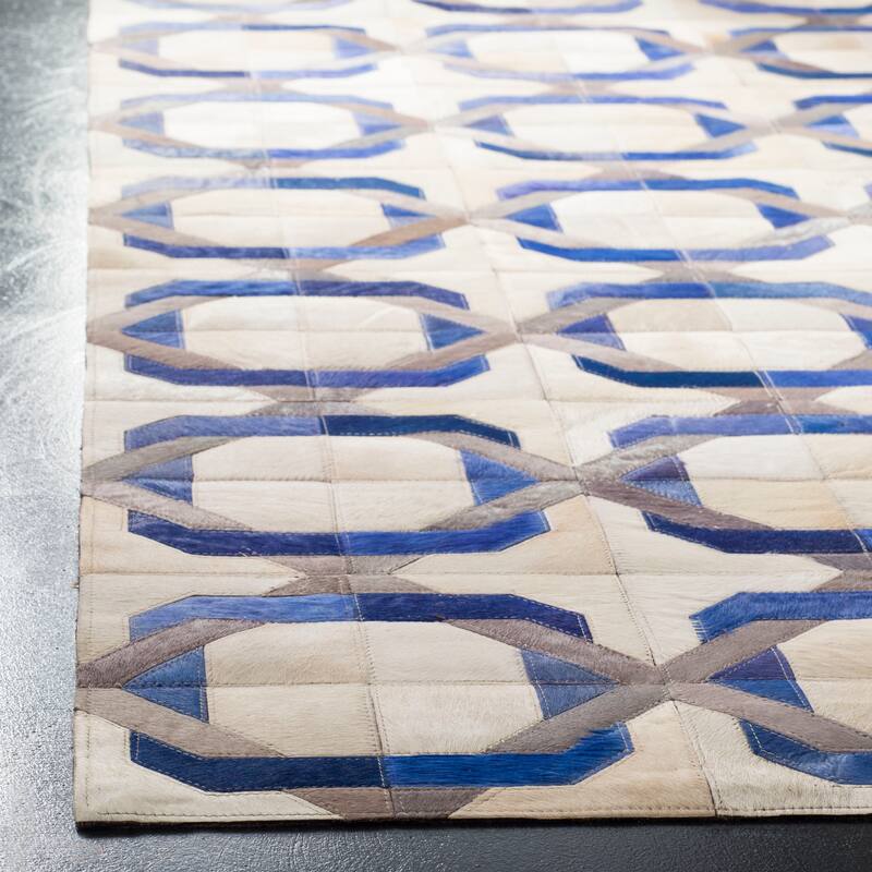 SAFAVIEH Handmade Studio Leather Annique Modern Leather Rug