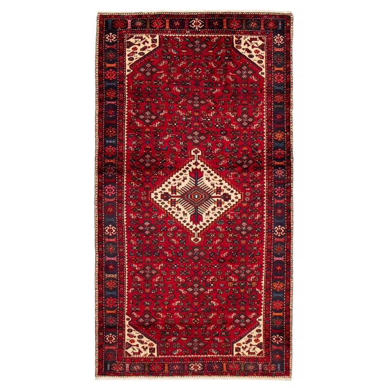 ECARPETGALLERY Hand-knotted Andelz Red Wool Rug - 5'3 x 9'10 - Red - 5'3 x 9'10