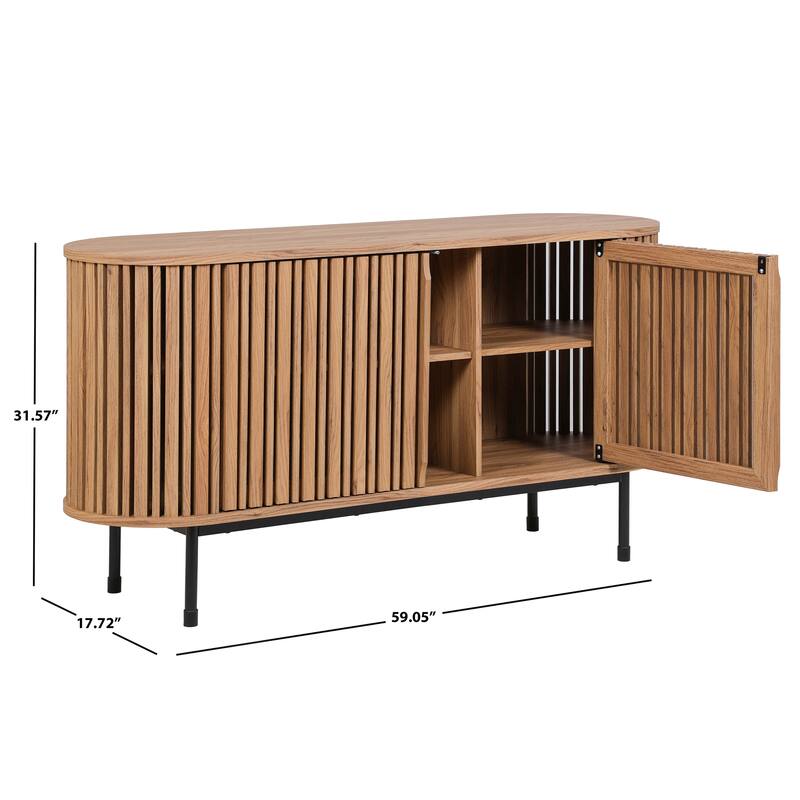 SAFAVIEH Home Enid Large 2-Door Sideboard - 59"W x 18"D x 31"H