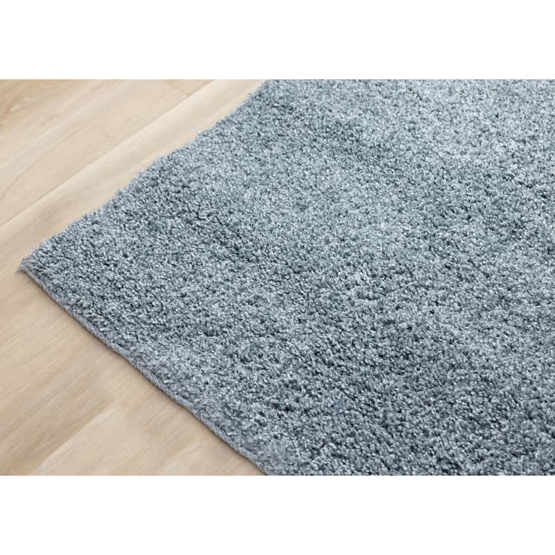 Brooklyn Collection - Blue Shag Indoor Rug