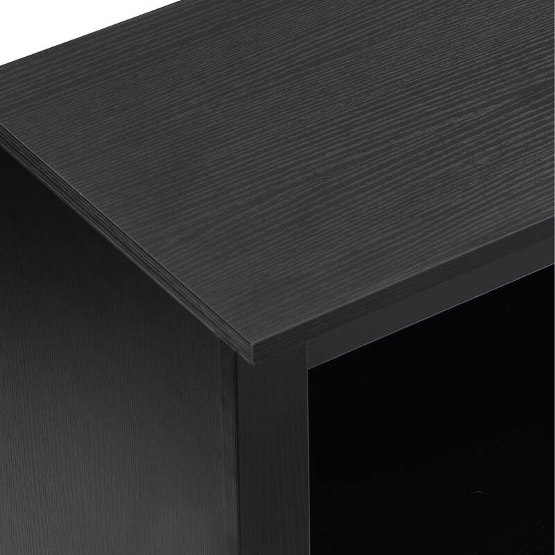 Free Standing 30 Shoe Cubby Console with Multiple Storage Capacity