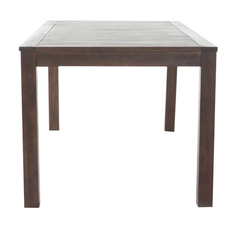 Manila Outdoor Dark Brown Acacia Wood Dining Set by Christopher Knight Home - N/A