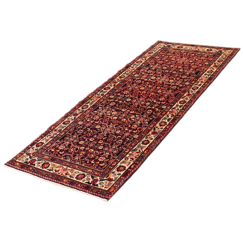ECARPETGALLERY Hand-knotted Andelz Navy Wool Rug - 3'10 x 9'10