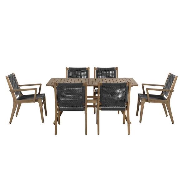 Shop Ove Decors Quinn 7 Piece Patio Dining Set Overstock 31298066