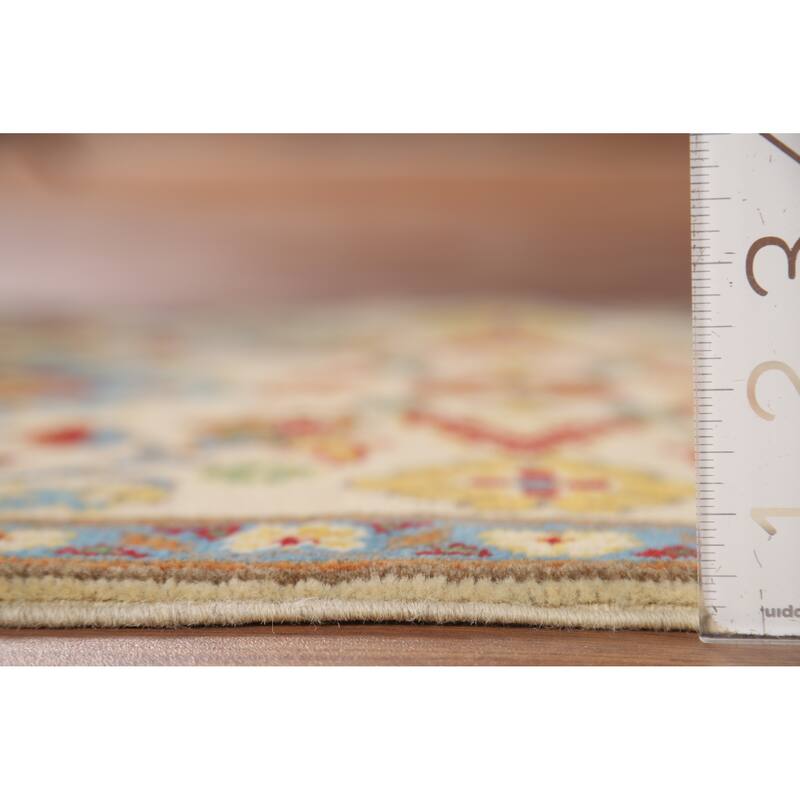 Floral Kazak Oriental Foyer Rug Traditional Hand-Knotted Wool Carpet - 2'0" x 3'0"