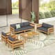 Option Teak+Dark Gray Cushion
