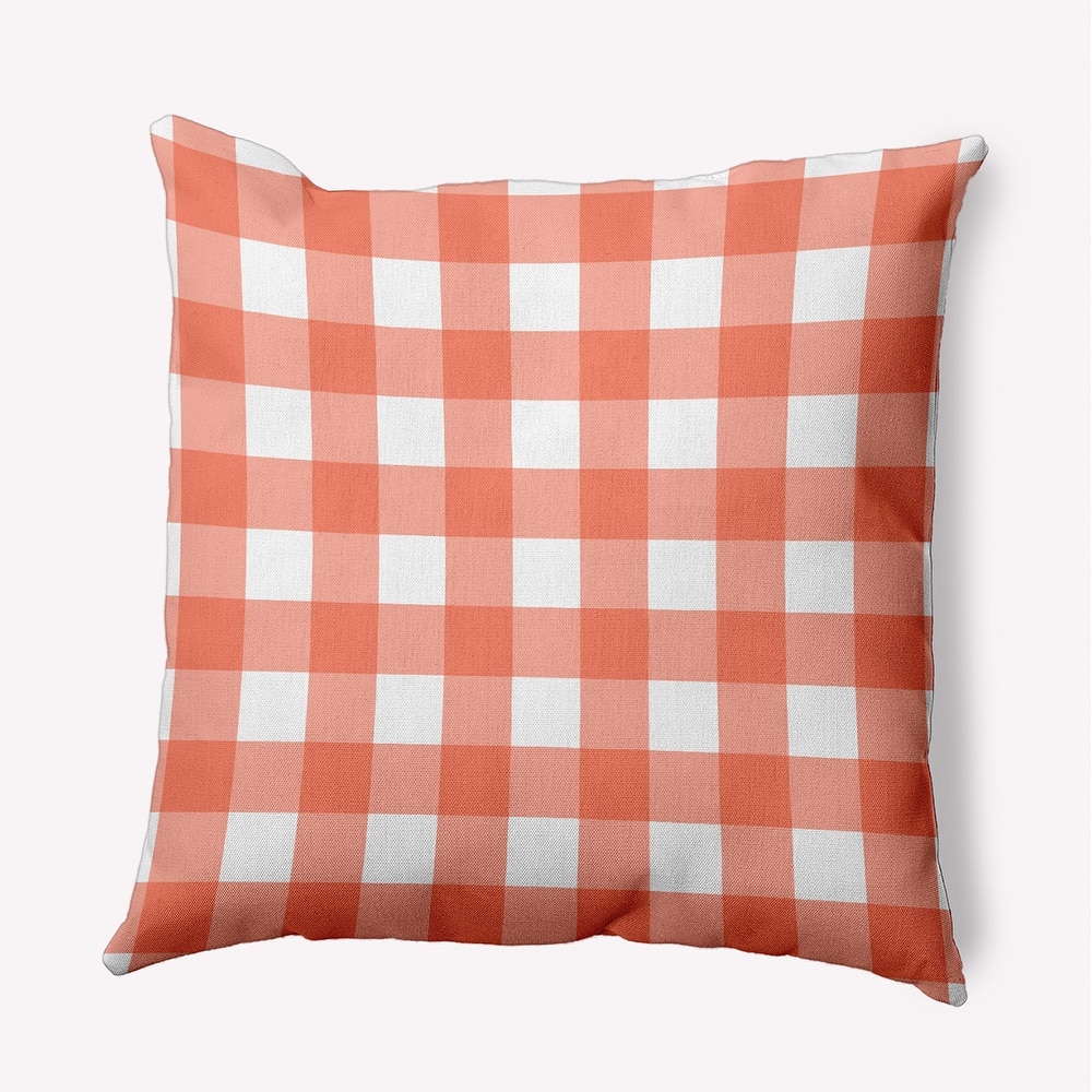 Gingham Plaid Accent Pillow