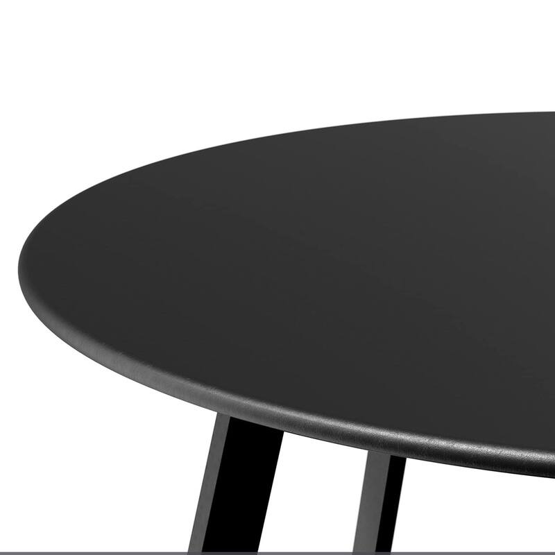Outdoor Round Coffee Table, 28'' Patio Side Table for Backyard Patio Deck