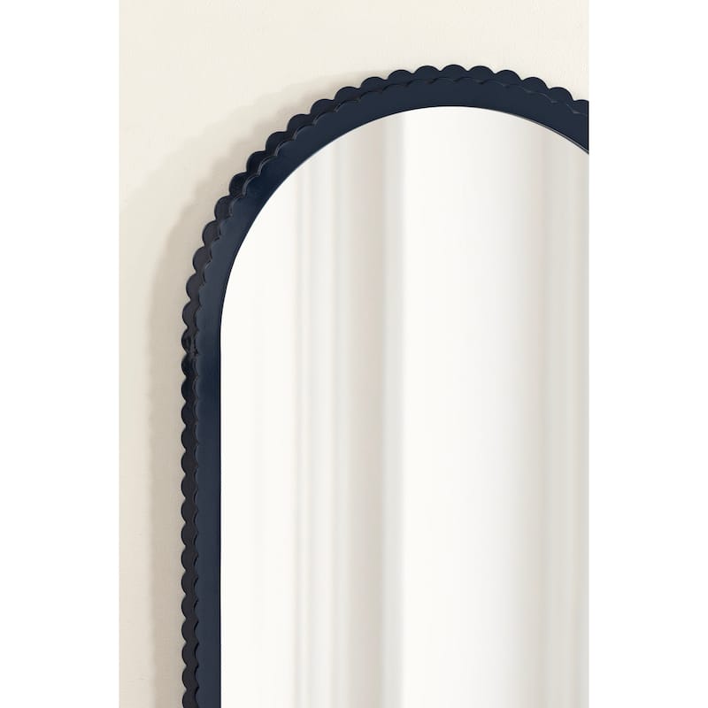 Kate and Laurel Scallia Wooden Arch Mirror