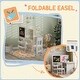 preview thumbnail 5 of 5, Kids Table and Chair Set, 3-in-1 Art Desk with Blackboard, Whiteboard, Storage, and Roll Paper