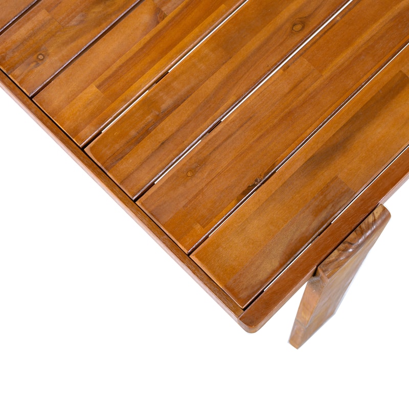 Christopher Knight Home - Modern Solid Acacia Wood Outdoor Dining Table