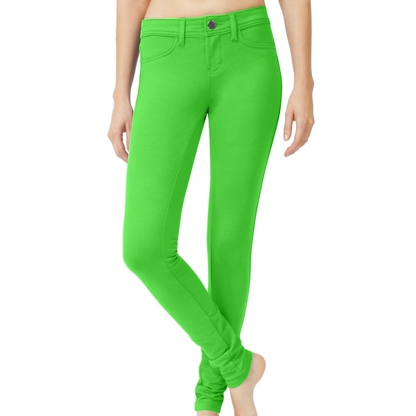 womens green jeggings