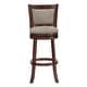 preview thumbnail 34 of 49, Verona Panel Back Linen Swivel 29-inch High Back Bar Stool by iNSPIRE Q Classic