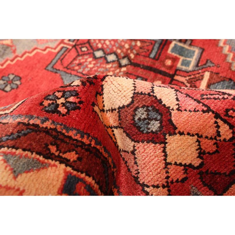 ECARPETGALLERY Hand-knotted Andelz Red Wool Rug - 4'3 x 8'2