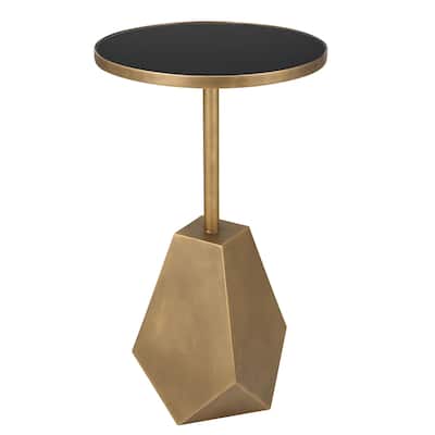 Uttermost Comet Geometric Bronze Accent Table - 14"W x 24"H x 14"D