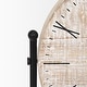 preview thumbnail 9 of 9, Raja Matte Black Metal w/ Wood Table Clock - 10.4L x 3.2W x 11.0H