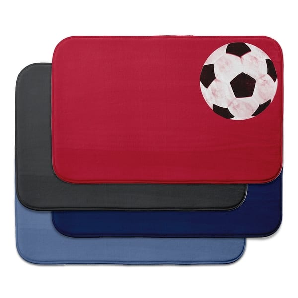 slide 2 of 9, Soccer Ball Bath Mat
