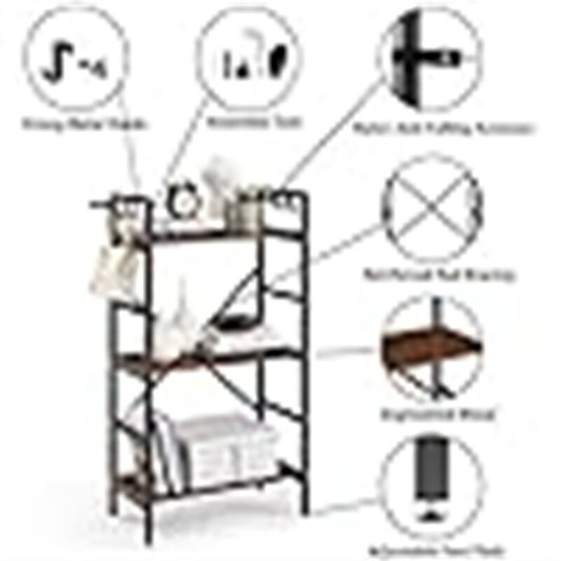 Storage Shelving - 11.8"D x 20.9"W x 41.1"H