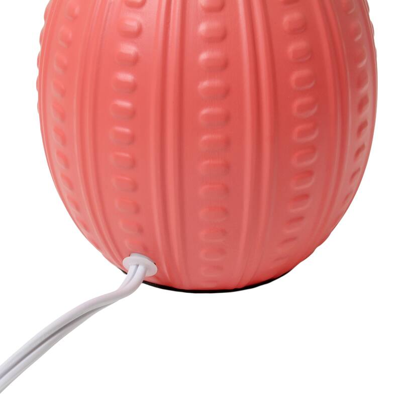 Mini Oval Table Lamp with Tapered Shade - 12.5" - Orange