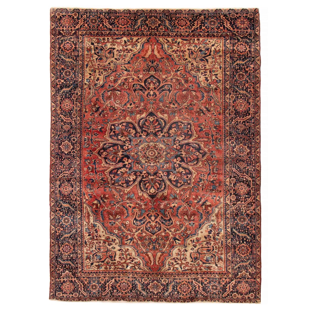 ECARPETGALLERY Hand-knotted Sarabi Red Wool Rug - 9'3 x 12'9