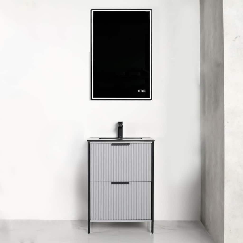 Blossom 24 Inch All Wood Freestanding Bathroom Vanity with Sink