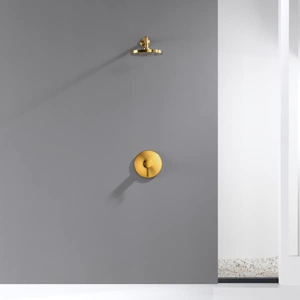 Luxier SS-B02 Single Handle 1-Spray Shower Faucet (Valve Included)