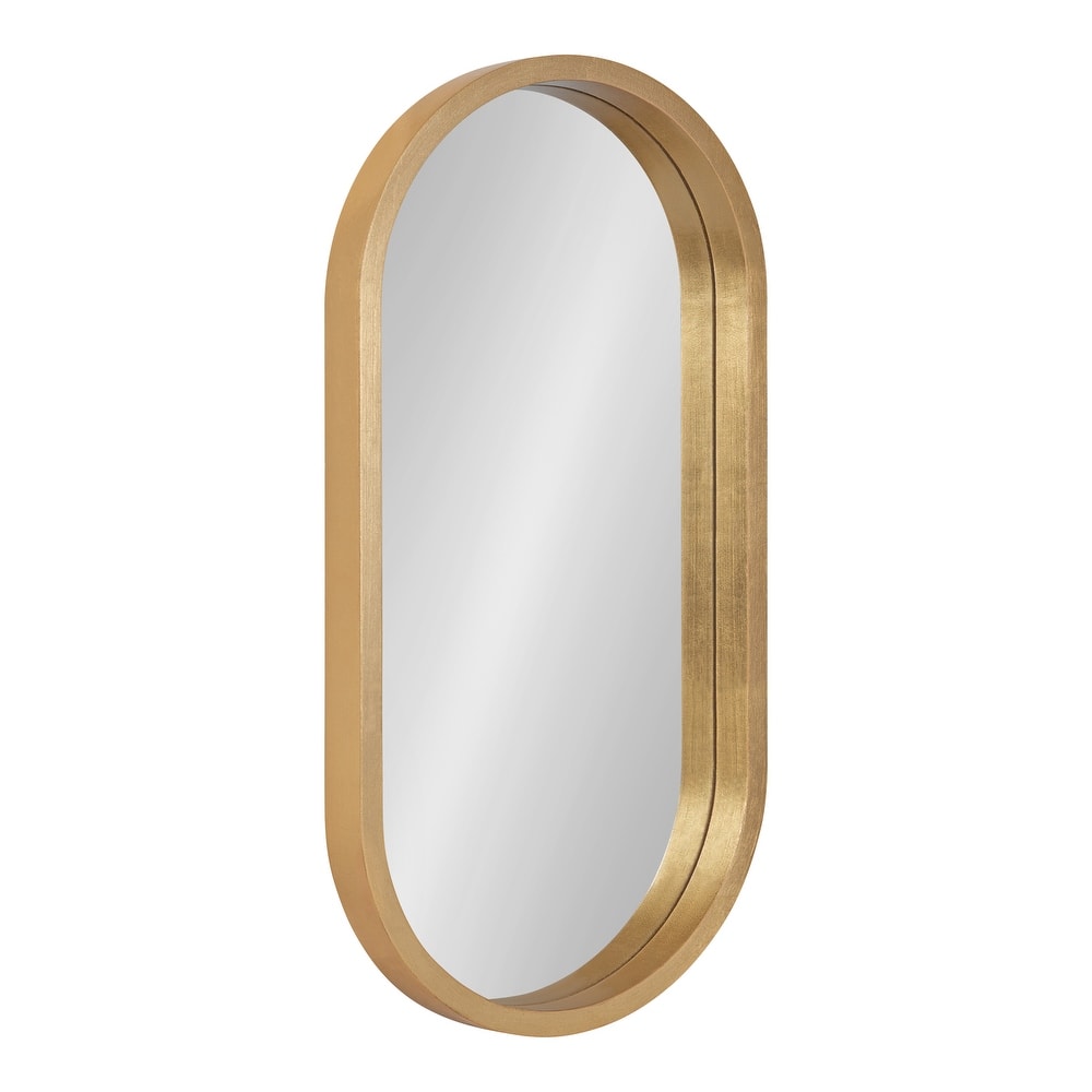 Kate and Laurel Travis Capsule Oval Framed Wall Mirror