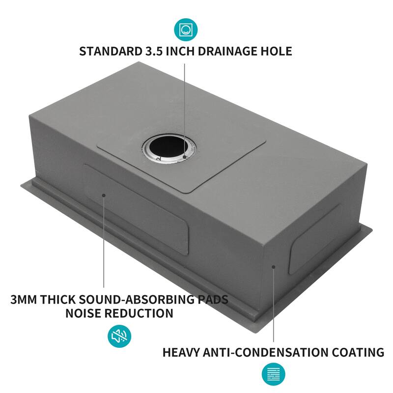 Single Bowl Undermount Workstation Kitchen Sink