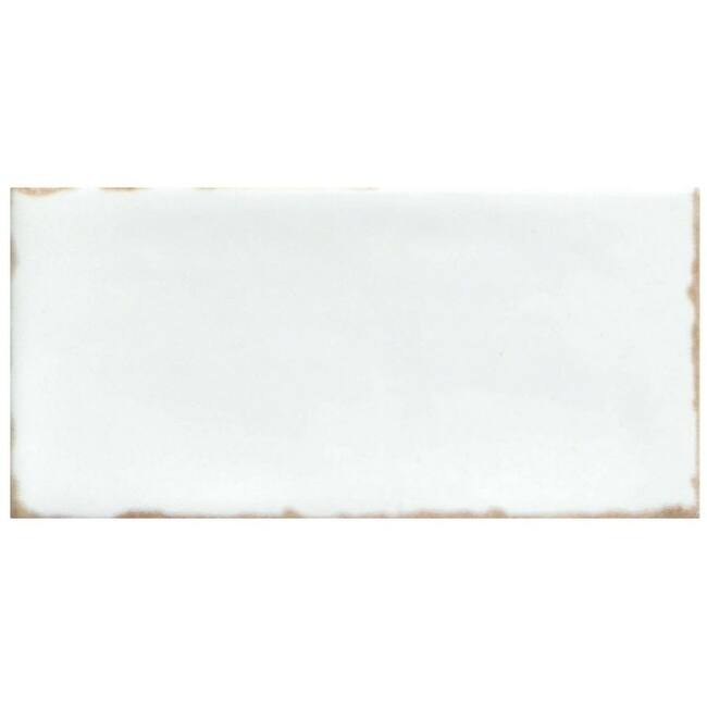 Emser Tile F14ANTI0205P Antigo - 2" x 5" Subway Wall Tile - Glossy - Snow