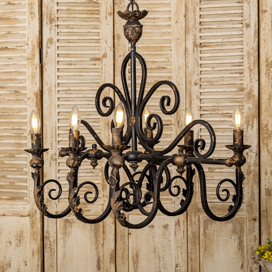 Vintage iron chandelier on sale