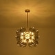 preview thumbnail 30 of 56, 18-Light Cluster Blue Glass Bubble Chandelier - 25in Wide Gold